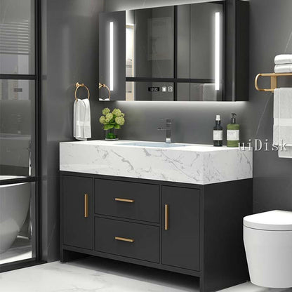 Modern luxury hand washing basin cabinet intelligent toilet washing table bathroom cabinet