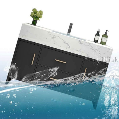 Modern luxury hand washing basin cabinet intelligent toilet washing table bathroom cabinet