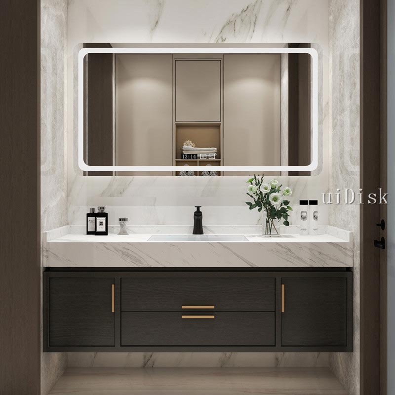 Modern luxury hand washing basin cabinet intelligent toilet washing table bathroom cabinet