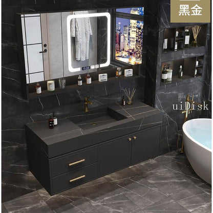 Modern luxury hand washing basin cabinet intelligent toilet washing table bathroom cabinet